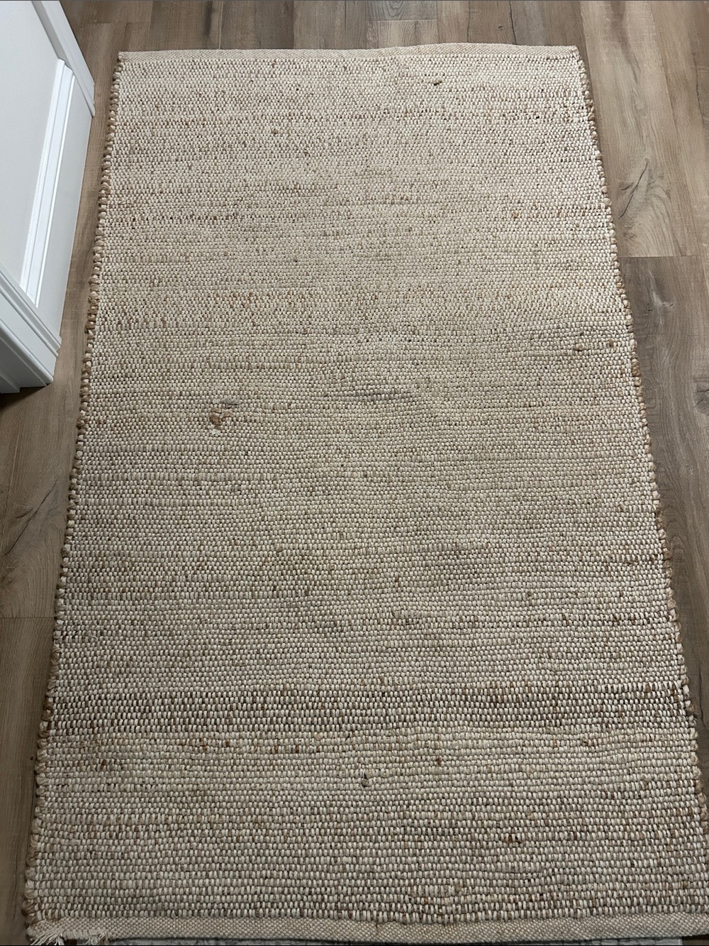 NuLoom 3”x 5” Neutral Handwoven Jute Rug - Natural Beige